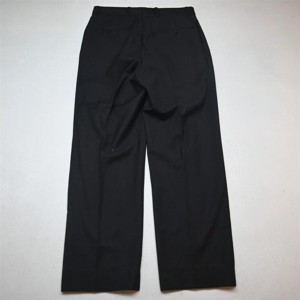 Pronto Uomo 38R 32x32 Charcoal Gray 100% Wool Italy Made Mens Jacket Pants Suit